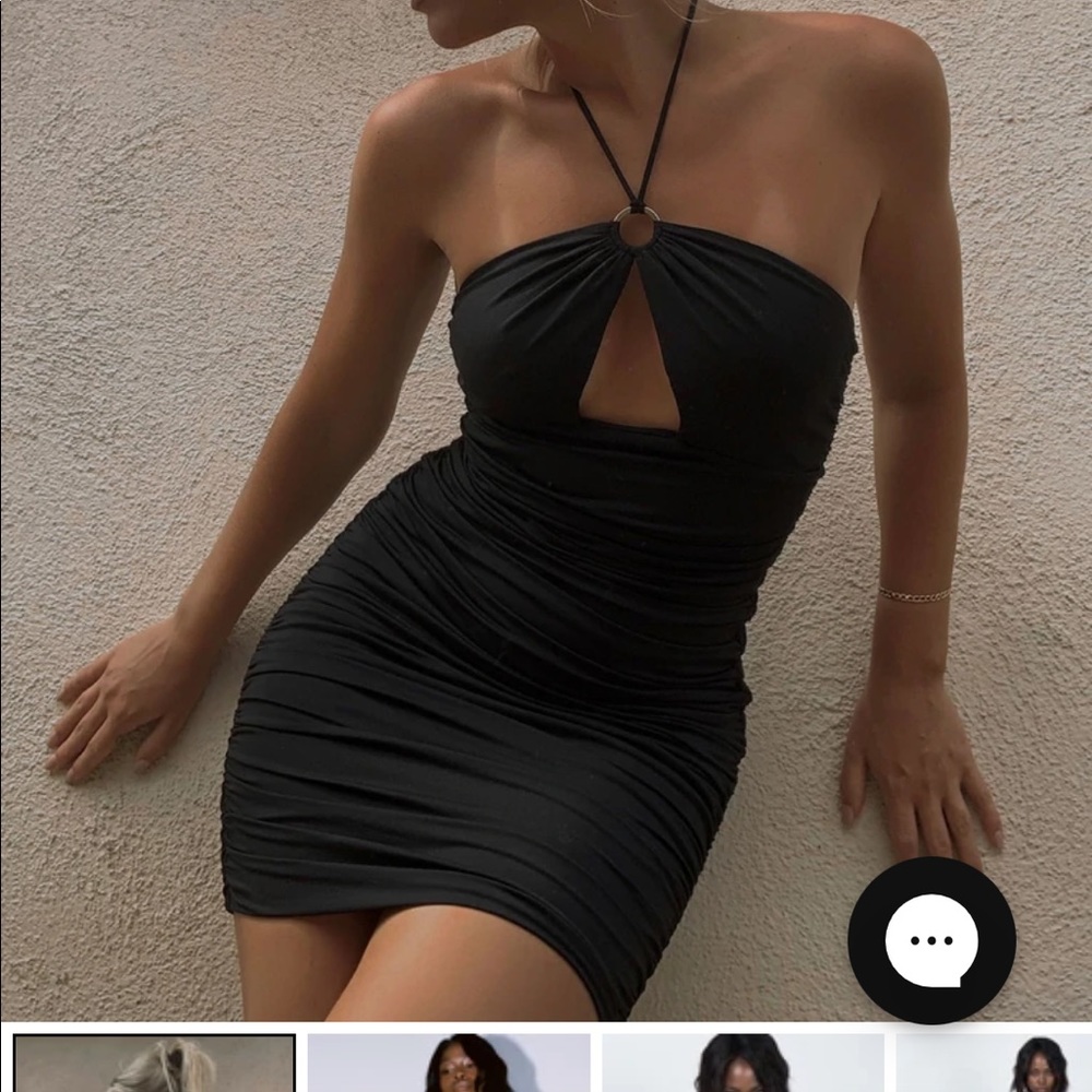 Princess Polly Black Eliza Mini Dress